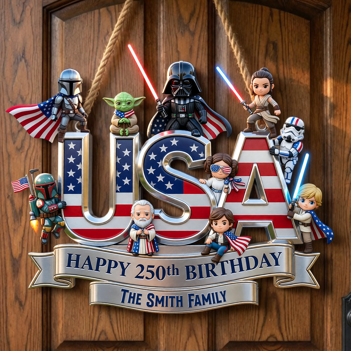 “Celebrate Freedom with Style” - Cosmic Home Proud Celebration Acrylic Sign - Personalized Decor Gift for Proud Patriots