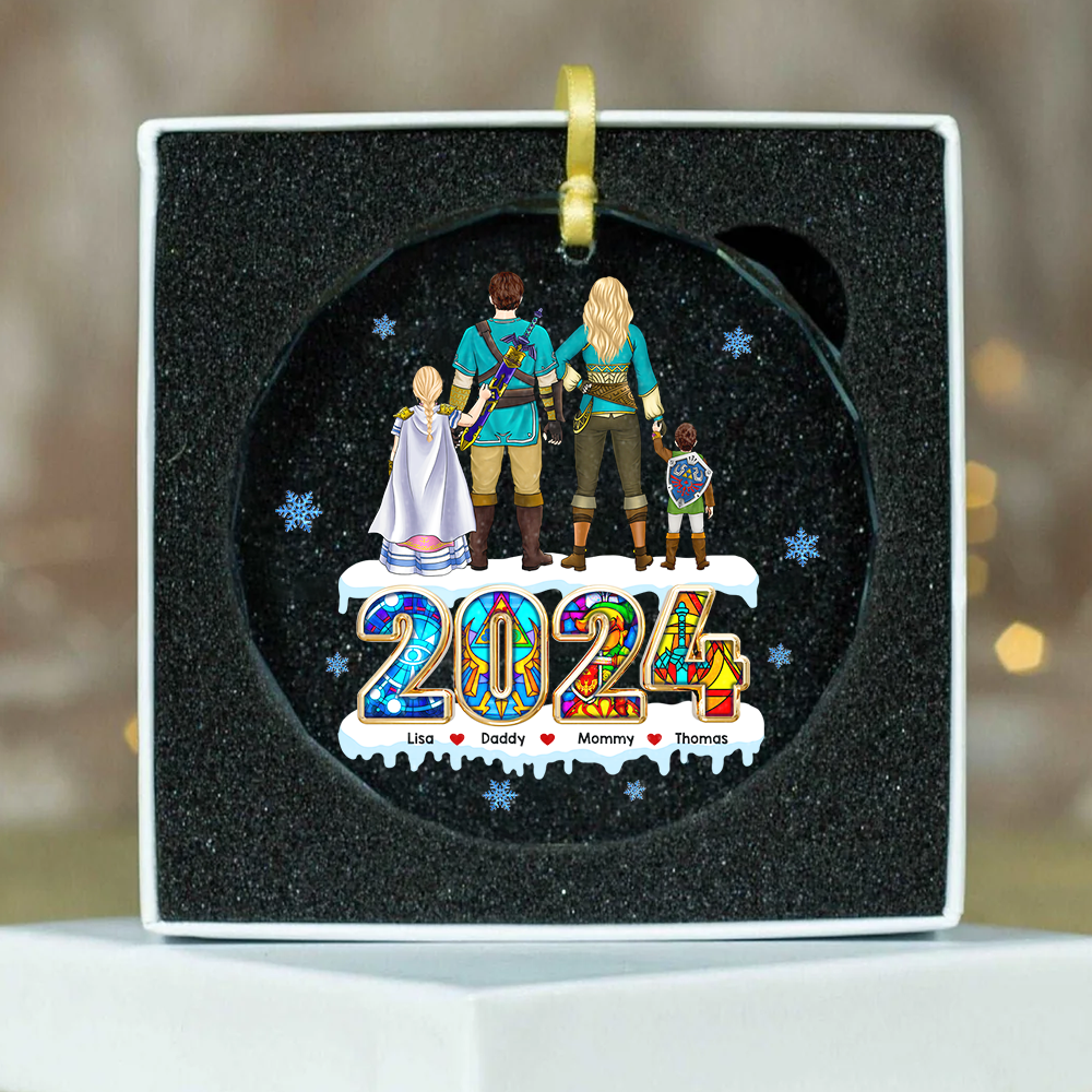 Personalized Family Christmas Ornament - Fantasy Themed Ornament PopCulturePrints