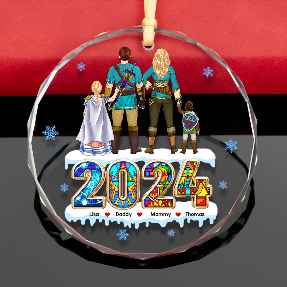 Personalized Family Christmas Ornament - Fantasy Themed Ornament PopCulturePrints
