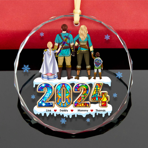 Personalized Family Christmas Ornament - Fantasy Themed Ornament PopCulturePrints