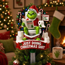 Load image into Gallery viewer, “Just Doing Christmas Shit” - Personalized Christmas Monster Tree Topper
