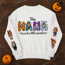 Load image into Gallery viewer, This Nana Loves Her Little Monsters - Personalized Horror Shirt for Grandma AOP Products PopCulturePrints
