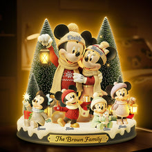 Load image into Gallery viewer, “Bring Home the Magic of Christmas!” - Family Christmas Custom Shape Acrylic Light Box - Personalized Gifts for Family Light Box PopCulturePrints
