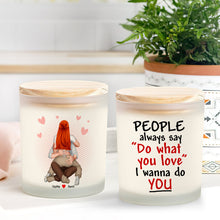 Load image into Gallery viewer, Personalized Couple Scented Candle - Heartfelt Love Scented Candle PopCulturePrints
