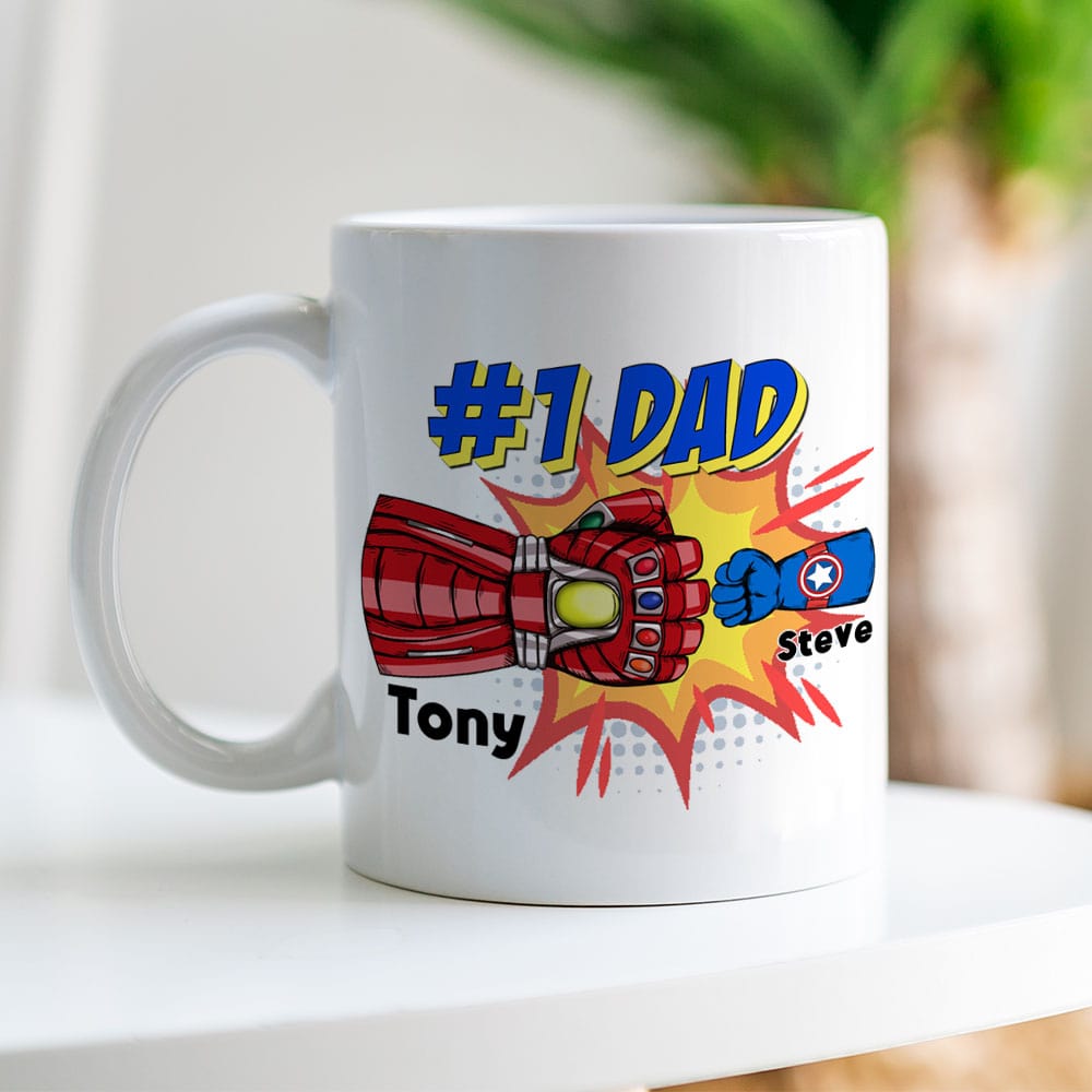 Super Dad Personalized Mug - Perfect Gift for Comic Book Lovers Coffee Mug PopCulturePrints