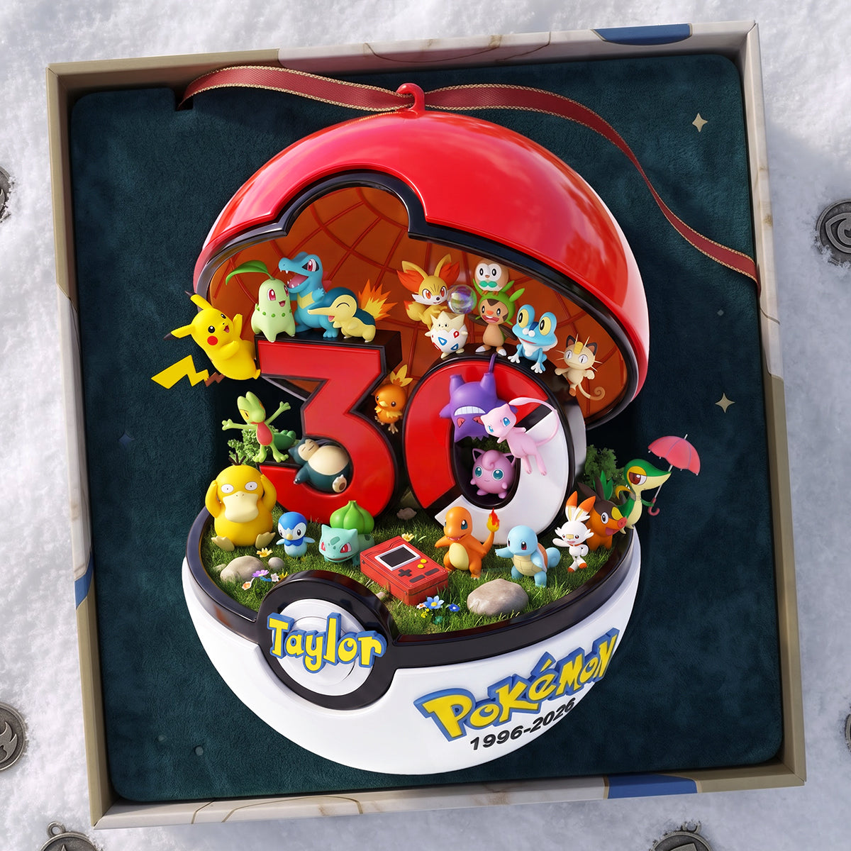Celebrate 30 Years of Fun with Personalized Milestone Hatch Acrylic Ornament - A Perfect Gift for Game Lovers Ornament PopCulturePrints