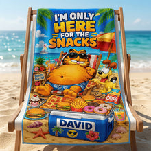 Load image into Gallery viewer, Beach Snacks Club Beach Towel - Personalized Gifts 04HADT180726 Beach Towel PopCulturePrints
