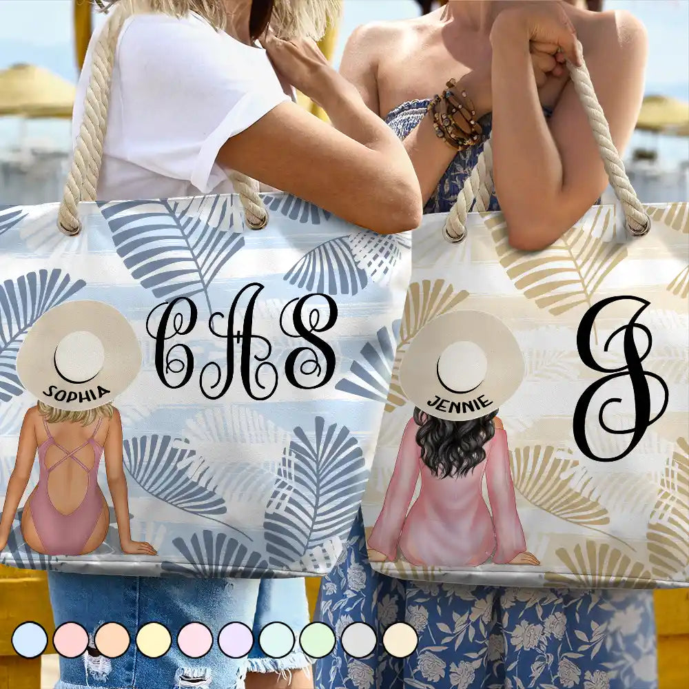 “Sandy Days Await!” – Personalized Beach Bag for Unique Girls' Beach Trips Beach Bag PopCulturePrints