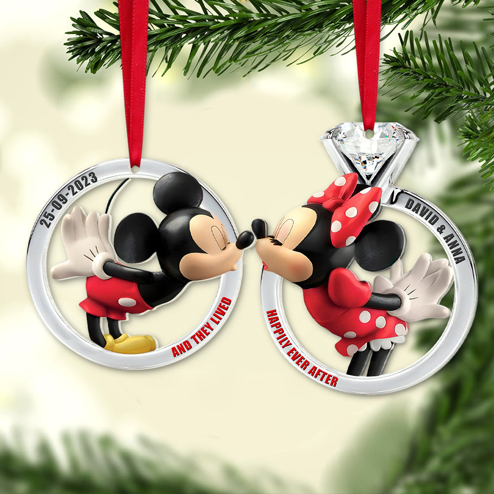 Personalized Couple Ornaments - Perfect Valentine’s Day Gifts for Christmas & Anniversaries Ornament PopCulturePrints
