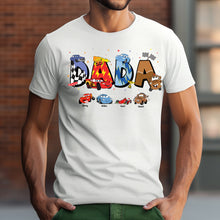 Load image into Gallery viewer, Personalized Pixar Cars Dad Shirt - Unique Gift for Dads Shirts PopCulturePrints
