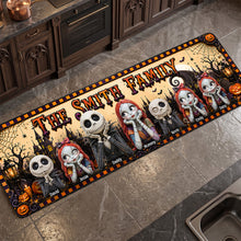Load image into Gallery viewer, Spooky Halloween Family Runner Rug - Personalized Gifts for Every Family Member Doormat PopCulturePrints
