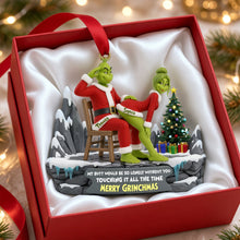 Load image into Gallery viewer, ‘Together is a Wonderful Place to Be’ - Personalized Grinchmas Ornament - Custom Christmas Gift for Couples Ornament PopCulturePrints
