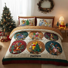 Load image into Gallery viewer, Spread Holiday Cheer with the Cute Christmas Gang Quilt Bed Set - Personalized Gifts for Movie Fans! Bedding Set PopCulturePrints
