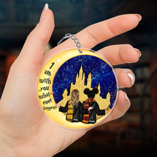 Load image into Gallery viewer, Personalized Friendship Keychain - Magic Castle Theme Keychains PopCulturePrints

