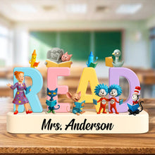 Load image into Gallery viewer, Inspire Learning: Personalized Cartoon Teacher Plaque - Unique Gift for Teachers Shaped Plaques PopCulturePrints
