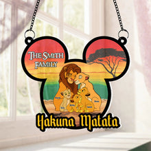 Load image into Gallery viewer, Personalized Hakuna Matata Family Ornament - Lion King Themed
