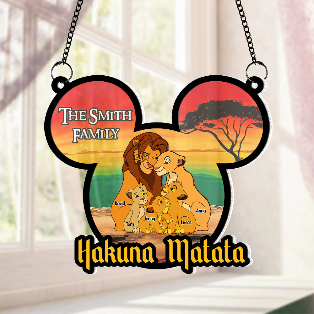 Personalized Hakuna Matata Family Ornament - Lion King Themed