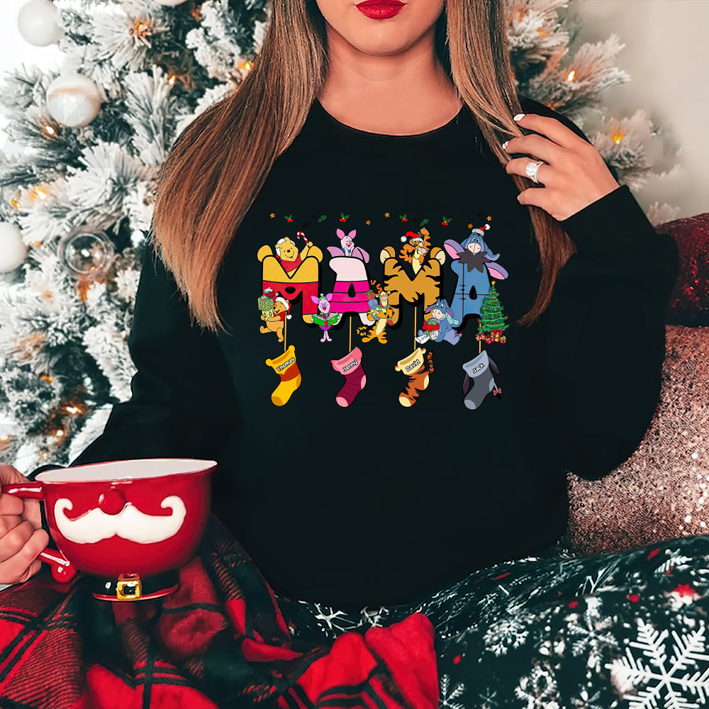 Custom Cartoon Christmas Sweatshirt for Grandma