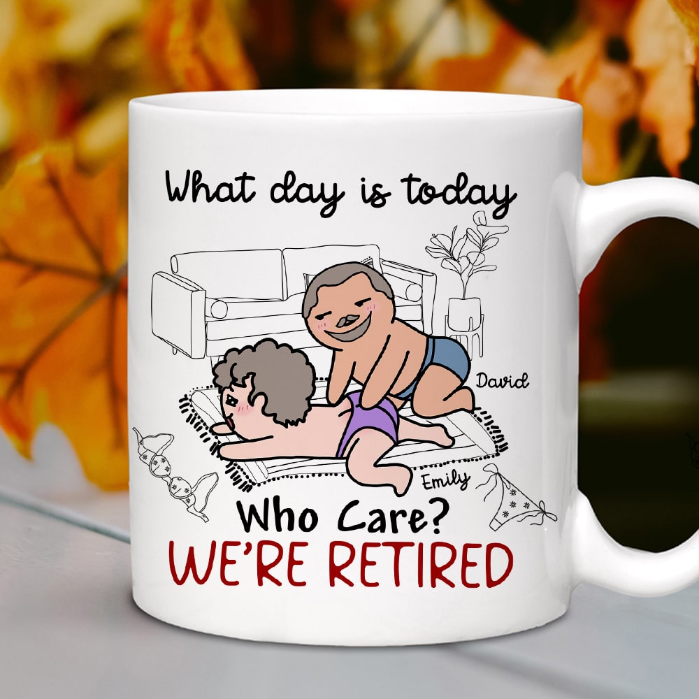 Personalized Retired Couples Coffee Mug Coffee Mug PopCulturePrints