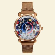 Load image into Gallery viewer, Time to Shine: Unique Personalized Mesh Strap Quartz Watch - Perfect Gift for Him and Her
