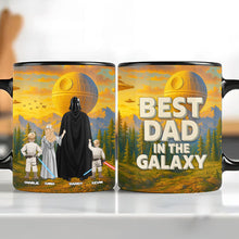 Load image into Gallery viewer, &quot;Best Dad in the Galaxy&quot; - Personalized Galaxy Dad Coffee Mug - Unique Gifts for Dads, Grandpas, and More Coffee Mug PopCulturePrints
