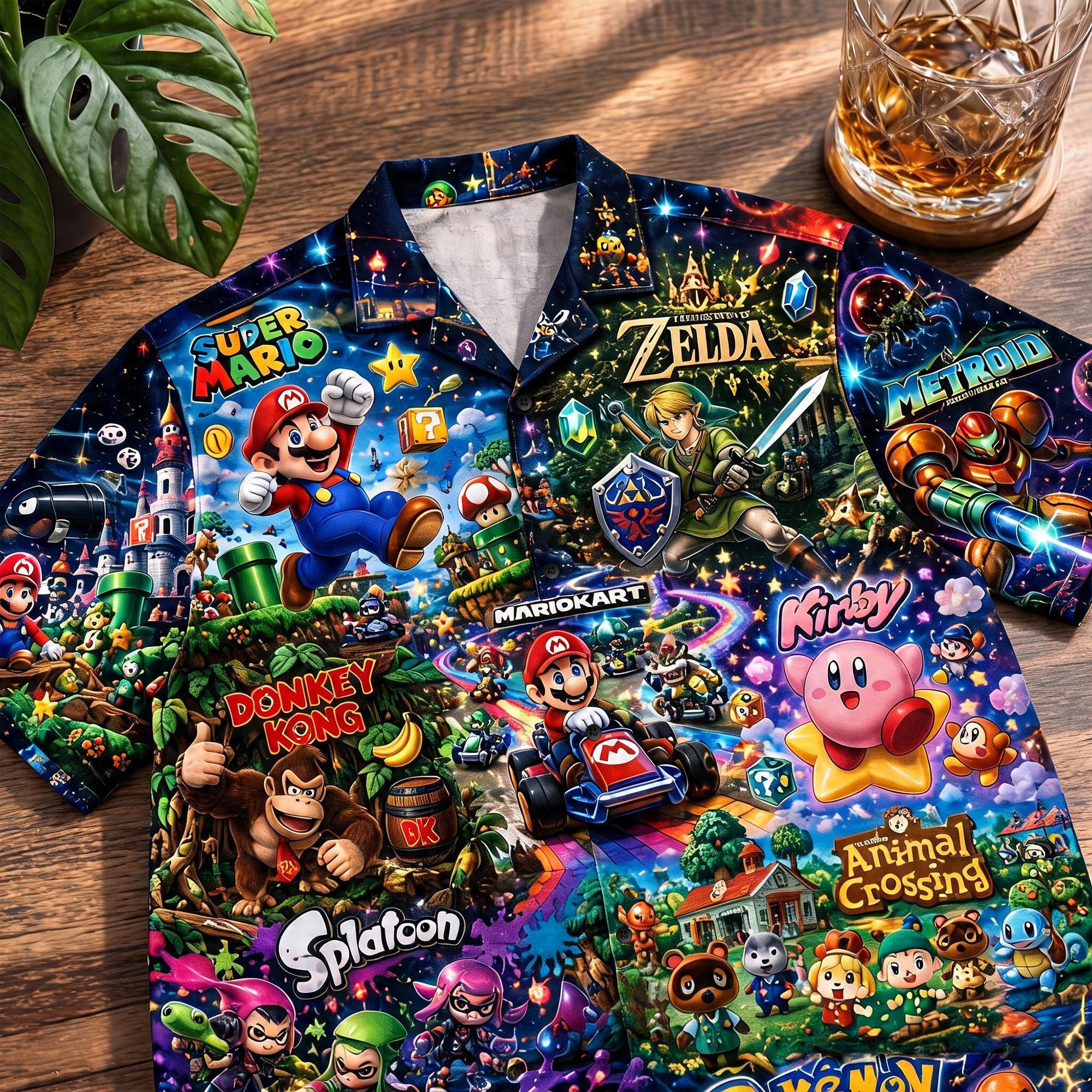 “Celebrate Your Gaming Passion!” - Gaming Universe Hawaiian Shirt - Personalized Gift for Gamers