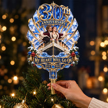 Load image into Gallery viewer, "Timeless Love: Forever Together" - 30th Anniversary Tree Topper - Personalized Gift for Couples
