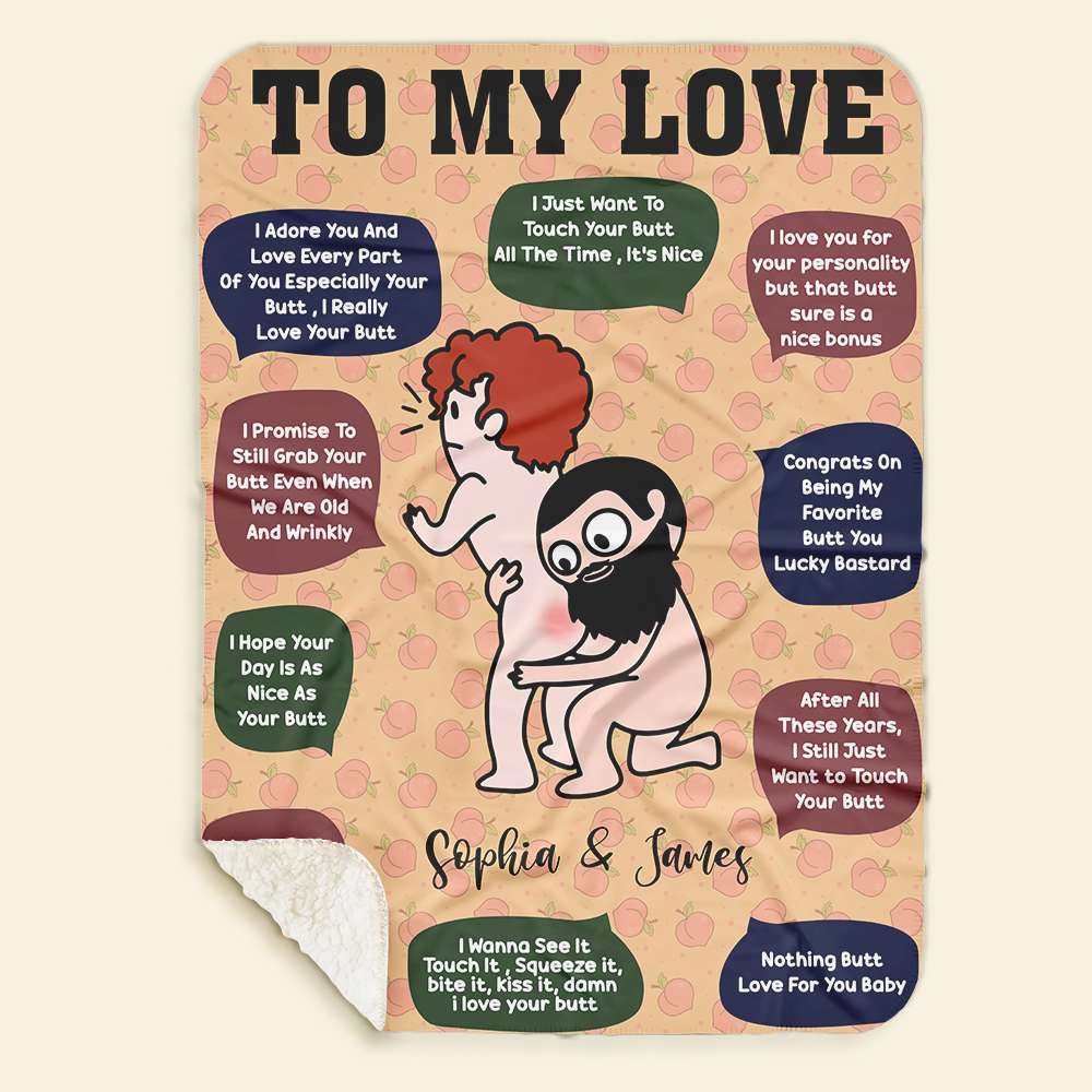 Personalized Love Blanket for Couples - Unique Gift for Your Special Someone Blanket PopCulturePrints
