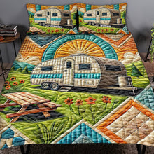 Load image into Gallery viewer, Personalized Camping Lovers Quilt &amp; Bedding Set - Perfect Gift for Adventurers Blanket PopCulturePrints

