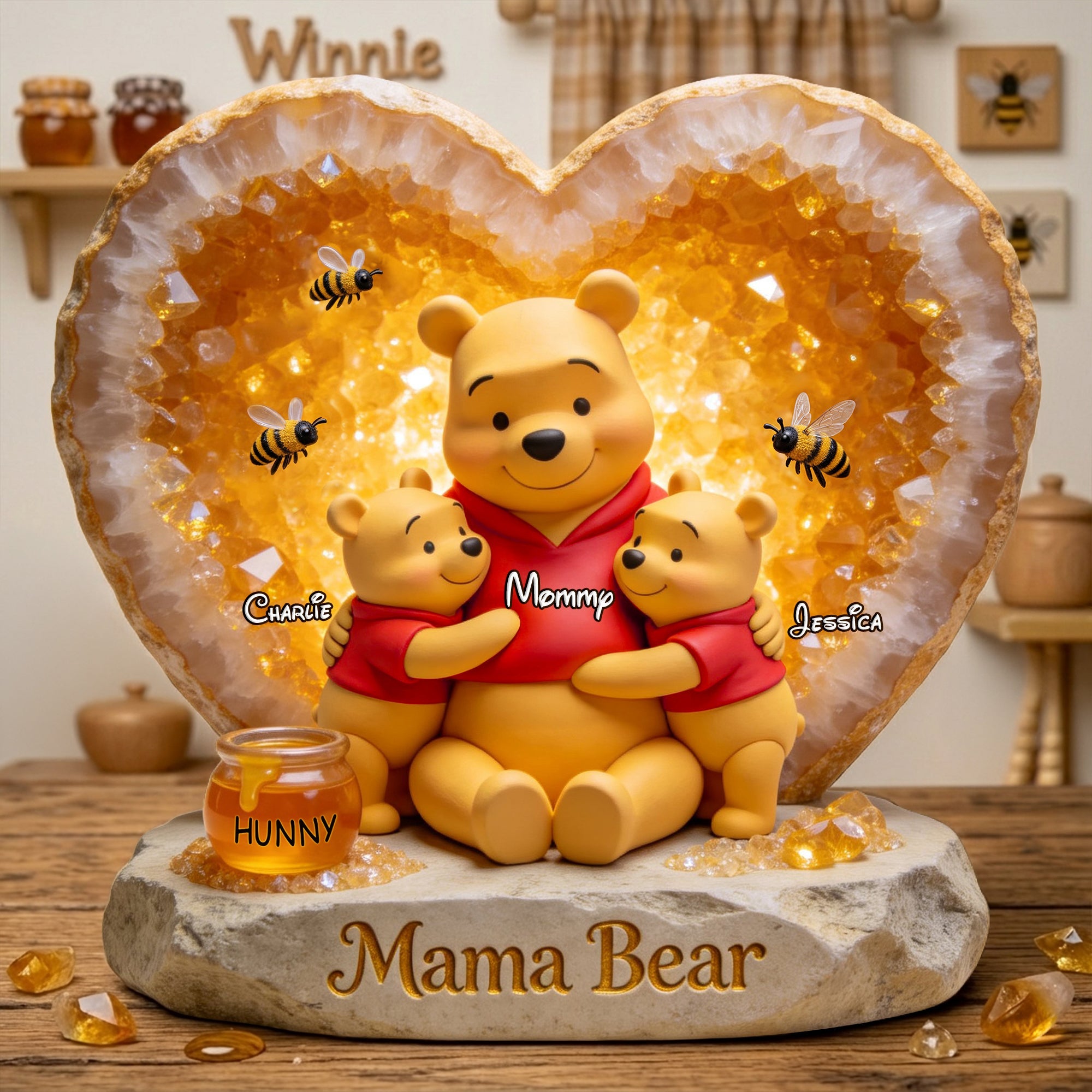 "A Loving Reminder of Family Bond", Personalized Cuddle Time Acrylic Plaque - Perfect Gifts for Mom, Grandma & More Shaped Plaques PopCulturePrints