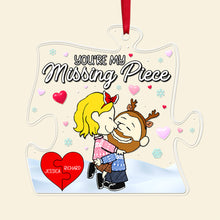 Load image into Gallery viewer, Personalized Christmas Ornament for Couples - Missing Piece Puzzle
