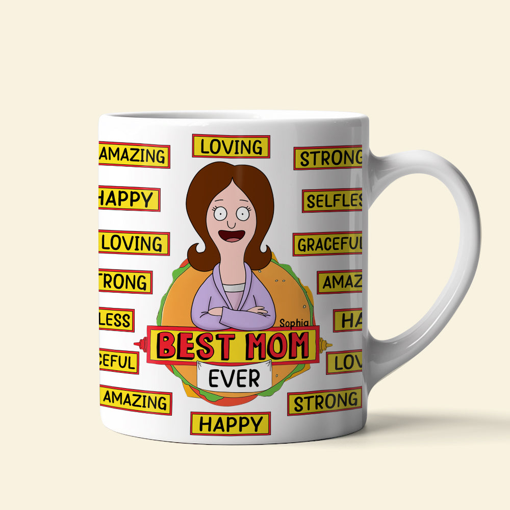 "Best Mom Ever" - Personalized Coffee Mug for Mom and Grandma Coffee Mug PopCulturePrints