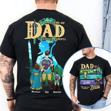Load image into Gallery viewer, The Legend Of Dad Shirt - A Custom Gift for Dad, Grandpas, and Dads-to-Be Shirts PopCulturePrints
