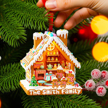 Load image into Gallery viewer, &quot;Celebrate Family Traditions with a Touch of Sweetness&quot; - Gingerbread Family Christmas Ornament - Personalized Gift for Families, Friends, and Loved Ones Ornament PopCulturePrints
