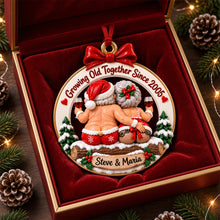 Load image into Gallery viewer, Funny Old Couple Ornament - Personalized Gifts For Couple Christmas Ornament 04TODH151026 Ornament PopCulturePrints
