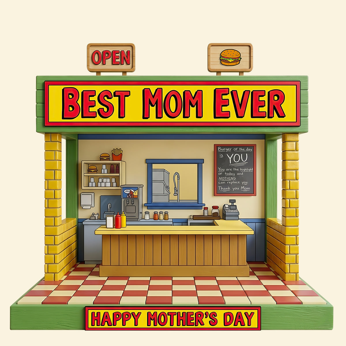 Best Mom Ever Acrylic Plaque - A Personalized Gift for Mothers, Grandmas & More Shaped Plaques PopCulturePrints