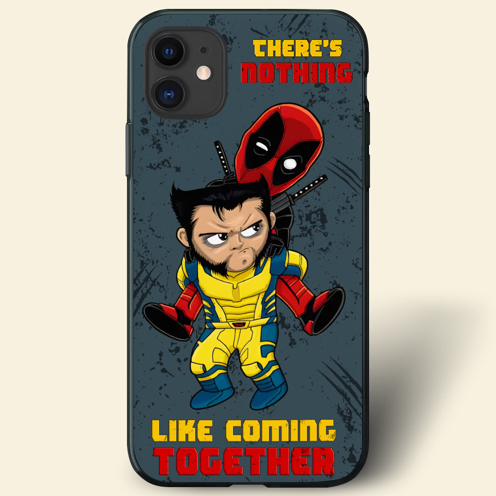 Funny Wolverine and Deadpool Phone Case