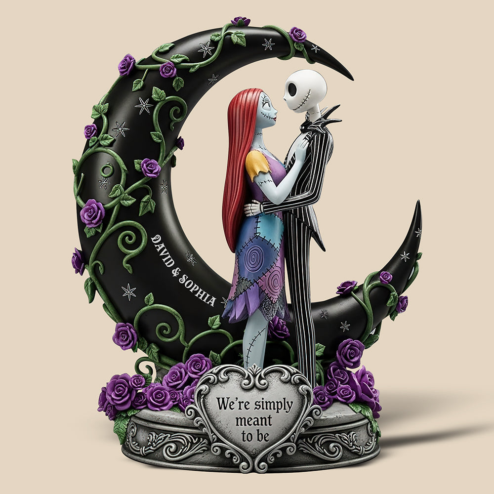 We're Simply Meant to Be - Haunted Couple Acrylic Plaque - Personalized Gift for Couples Shaped Plaques PopCulturePrints