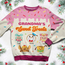 Load image into Gallery viewer, Personalized Grandma&#39;s Sweet Treats Christmas Sweater
