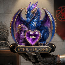 Load image into Gallery viewer, “Father of Dragons” - Personalized Acrylic Plaque - Unique Gifts for Dad and Grandpa Shaped Plaques PopCulturePrints
