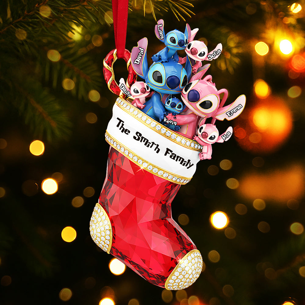 “Celebrate Your Family's Unity” - Personalized Stocking Family Ornament - Unique Custom Gift for Everyone Ornament PopCulturePrints