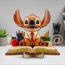 Load image into Gallery viewer, Inspire, Teach, and Celebrate - Personalized Back To School Teacher Wood Sign Wood Sign PopCulturePrints
