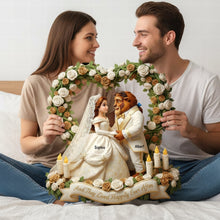 Load image into Gallery viewer, And They Lived Happily Ever After - Personalized Wedding Couple Pillow Pillow PopCulturePrints
