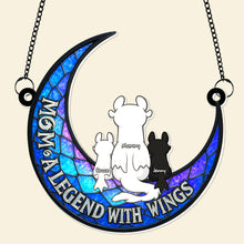 Load image into Gallery viewer, Mom, A Legend with Wings - Personalized Suncatcher for the Best Mom Ornament PopCulturePrints
