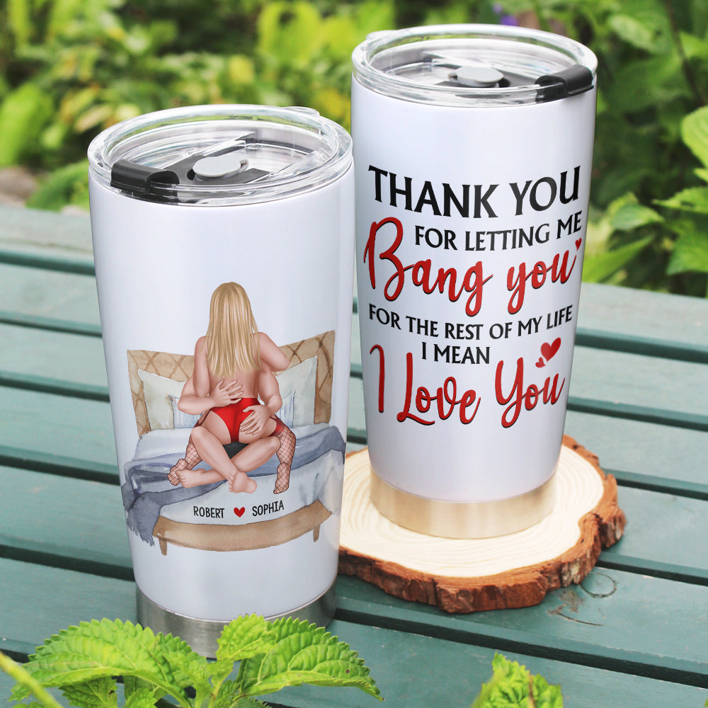 Personalized Couple Tumbler - A Unique Love Gift Tumbler Cup PopCulturePrints