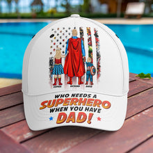 Load image into Gallery viewer, Personalized Superhero Dad Cap
