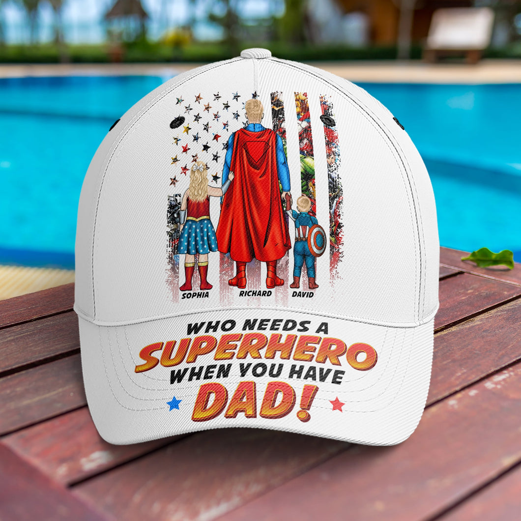 Personalized Superhero Dad Cap