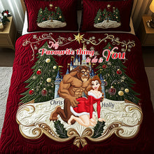Load image into Gallery viewer, My Favourite Thing to Do is You - Personalized Christmas Gifts for Couples Quilt Bed Set Bedding Set PopCulturePrints
