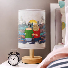 Load image into Gallery viewer, &quot;Forever Love Mom And Her Children&quot; - Personalized Fabric Lamp - Perfect Gift for Mom, Grandma, and Family Fabric Lamp PopCulturePrints
