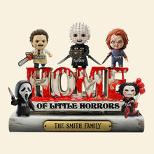 Load image into Gallery viewer, Home of Little Horrors - Personalized Horror Acrylic Plaque for Family Gifts Shaped Plaques PopCulturePrints
